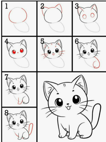 Рисуем кота — изображение 1