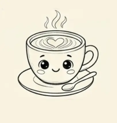 Как нарисовать чашку кофе — изображение 4
