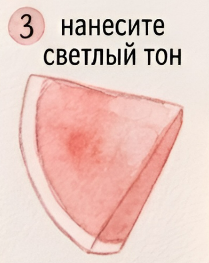 Как нарисовать арбуз акварелью — изображение 4