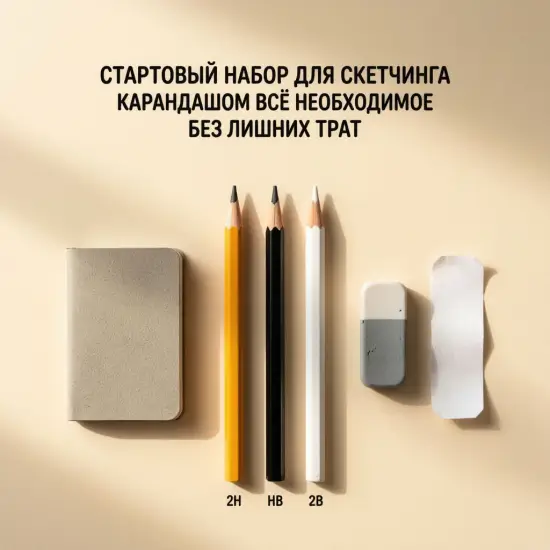 Стартовый набор для скетчинга карандашом: собираем без лишних трат
